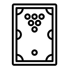 Billiard Table Icon Style