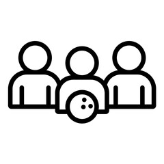 Bowling Team Icon Style
