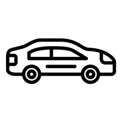 Fototapeta premium Car Icon Style