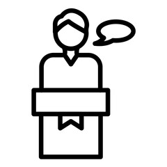 Politician Icon Style