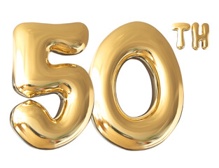 50 th anniversary - gold number anniversary © Chetra168