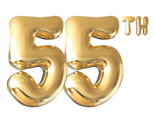 55 th anniversary - gold number anniversary © Chetra168