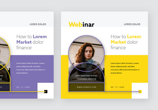 Webinar or Webcast Social Media Posts