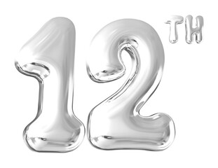 12 th anniversary - silver number anniversary © Chetra168