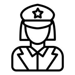 Lady Driver Icon Style