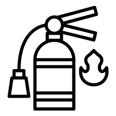 Fire Extinguisher Icon Style