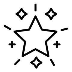 Glowing Star Icon Style