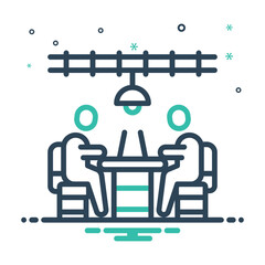 Mix icon for co worker