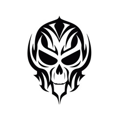 Artistic vector of a skull illustration. Suitable for tattoo, design, and logo.