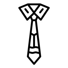 School Tie Icon Style
