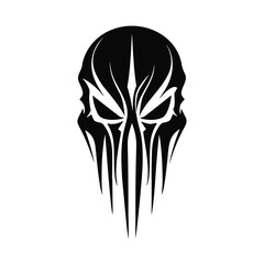 Artistic vector of a skull illustration. Suitable for tattoo, design, and logo.