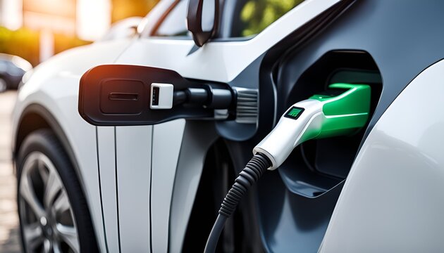 voiture &eacute;lectrique branch&eacute;e