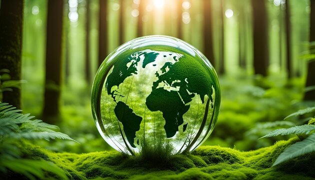 sph&egrave;re monde en foret