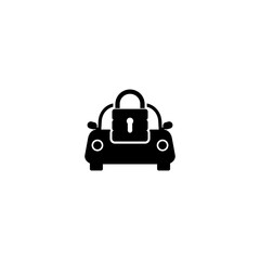 Car alarm, protection icon isolated on transparent background
