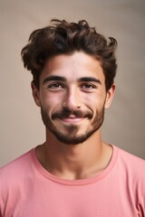 Fototapeta premium Experienced Male handsome Tutor Smiling with Joy