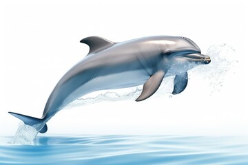 Graceful Dolphin Leaping Out Of The Water