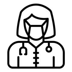 ICU Nurse Icon Style