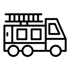 Fire Truck Icon Style