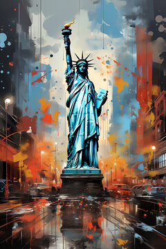 Liberty Enlightening the World, AI generated