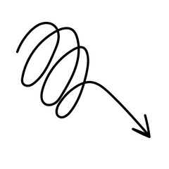 Hand-drawn doodle-style arrow illustration for cards, posters, stickers, and professional design