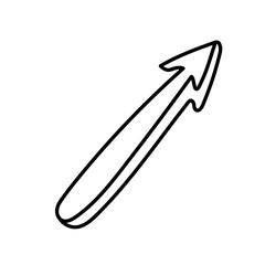Hand-drawn doodle-style arrow illustration for cards, posters, stickers, and professional design