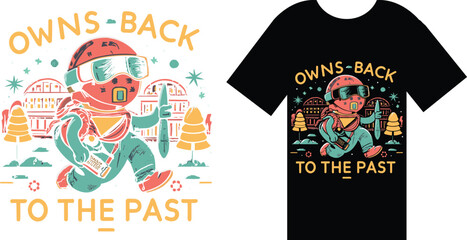 vintage-inspired t-shirt design that pays homage to the past, showcasing a nostalgic aesthetic