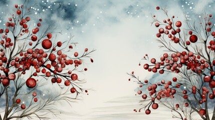 Watercolor Christmas Background , Merry Christmas Background , Hd Background