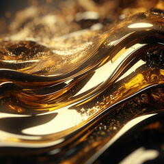 Golden metallic background with some smooth lines in it