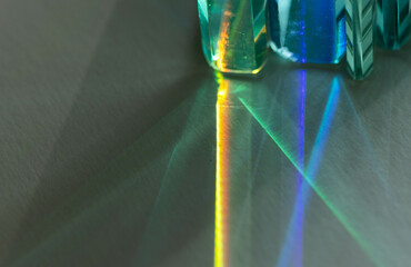 Beam through glass, beautiful colors, background