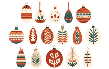 Merry Christmas Boho, Bohemian collection in Scandinavian style.