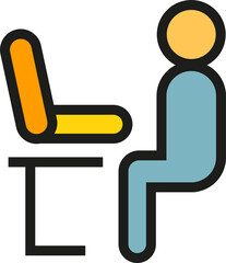 People Working on Laptop Icon
