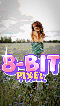 Vertical Pixel 8-bit Replacement Title