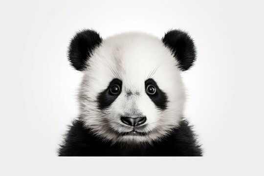 Closeup Image Of Baby Pandas Face