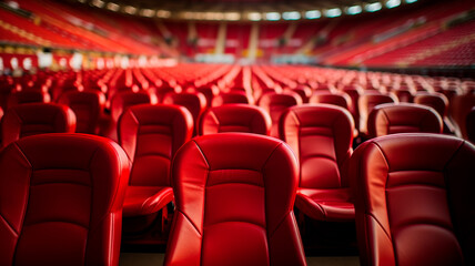 Obraz premium empty chairs in a stadium.