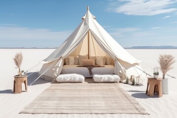 Chic Glamp In The White Desert