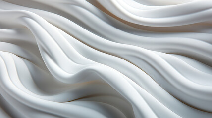 abstract white fabric with waves