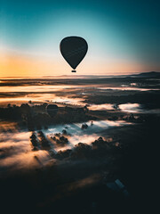 view from above on Hunter Valley, NSW, AUSTRALIA