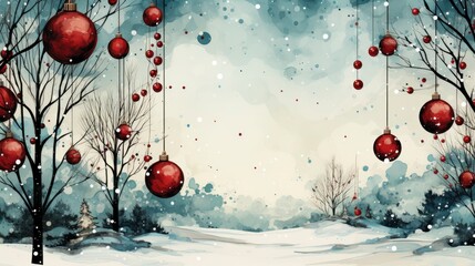 Hand Drawn Christmas Background , Merry Christmas Background , Hd Background - obrazy, fototapety, plakaty