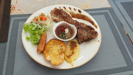 chop with vegetables