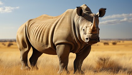 rhino in the wild