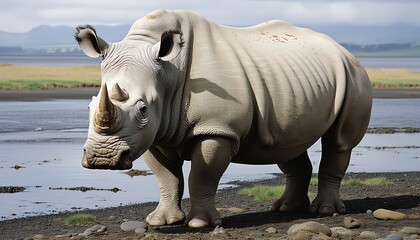 Obraz premium rhino in the wild