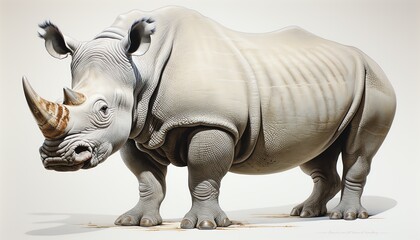 Obraz premium rhino in the wild