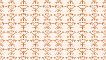 Obraz premium Minimalist floral geometric seamless pattern. For backgrounds, wallpapers, textiles, and fashion.