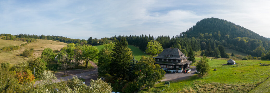 Andrzejowka mountain shelter in the Kamienne Mountains near Walbrzych