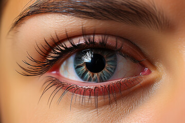 Obraz premium Beautician applying eyelash extensions on client with precision tools.