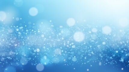 Blue lights abstract blur winter background