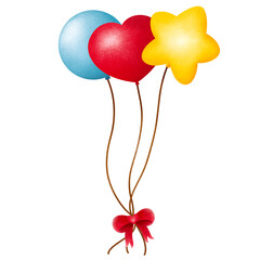 balloons in the shape of heart