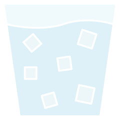 mug of cold drink with ice cube