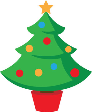 Christmas Tree Vector image or clip art.