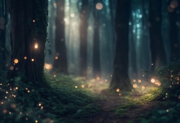 forest in the morning